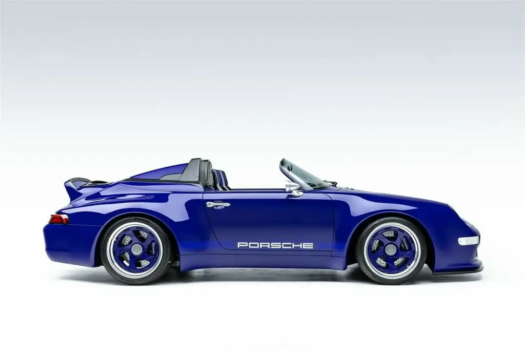 blauer restomod porsche 993 speedster von gunther werks!