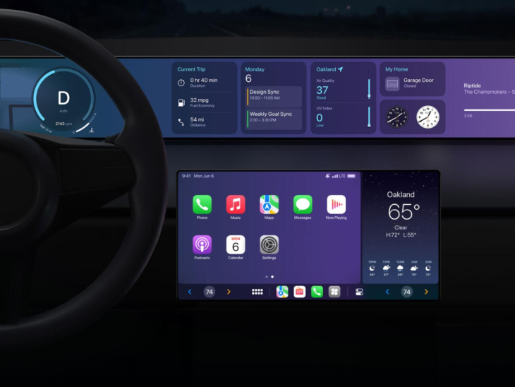 apple: erste autohersteller zeigen das neue carplay für 2024