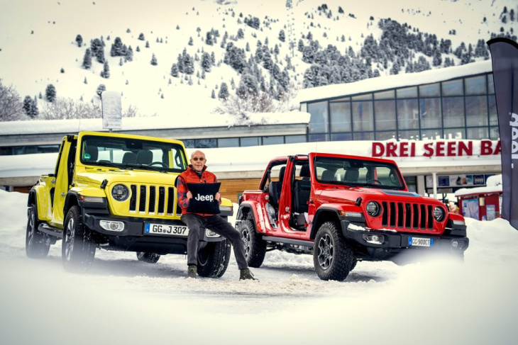 mit jeep im snow: wozu braucht man eigentlich türen?