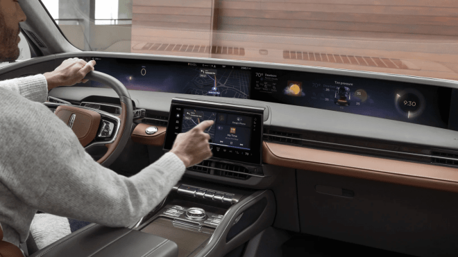 ford bringt android ins auto - auf einem riesigen 48-zoll-display