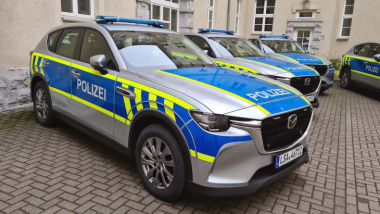 Mazda CX-60 im Dienst für die Landespolizei Sachsen-Anhalt