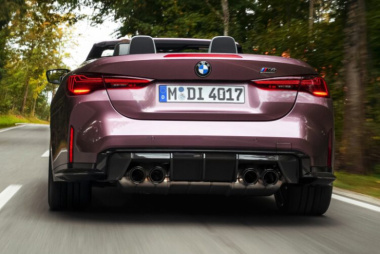 BMW M4 Cabrio Facelift: G83 LCI mit 530 PS in Velvet Orchid