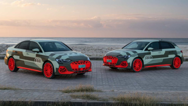 Neuer Audi S3 (2024) als Prototyp mit 333 PS vorgestellt