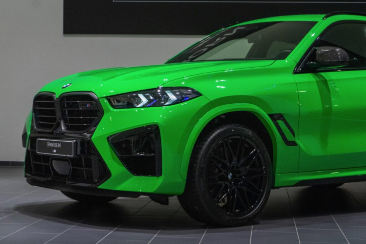 bmw x6 m facelift: provokateur mit 625 ps in signal green