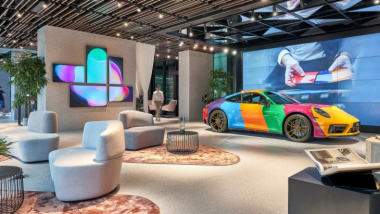 Neues Porsche Studio in Singapur: Sofalandschaft statt Showroom