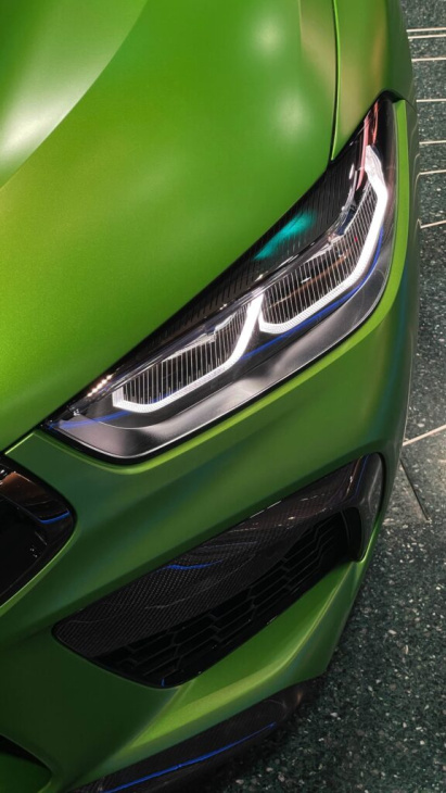 individual-highlight: bmw m8 gc in frozen tampa bay green