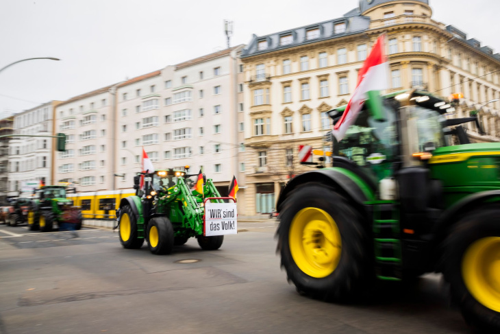 sperrungen in berlin wegen bauern-demonstrationen