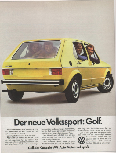 Jubiläum   50 Jahre Golf - der Rettungswagen von Volkswagen