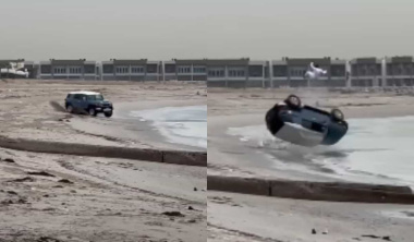 Video-Viral: Fahrer führt gefährliches Manöver mit Toyota FJ Cruiser am Strand durch und wird ausgeworfen