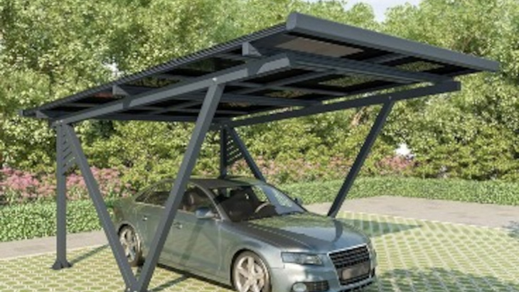 dieses carport ist gleichzeitig eine solaranlage: es kostet nur 2999 euro