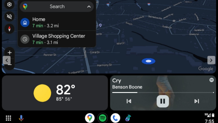 google maps für android auto: update bringt neues design auf ihr gerät
