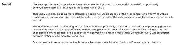 tesla will ab anfang 2025 neue, erschwinglichere modelle bringen