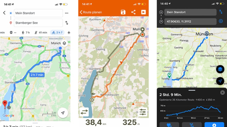 top-navi für radfahrer: diese app schlägt google maps