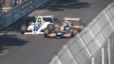 Historische Autos: Fotos vom Zusammenstoß zwischen einem Brabham und einem F1 Arrows