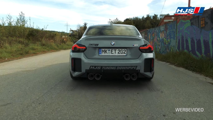 hjs motorsport bmw m2 (g87) | mit 565 ps & hjs downpipe