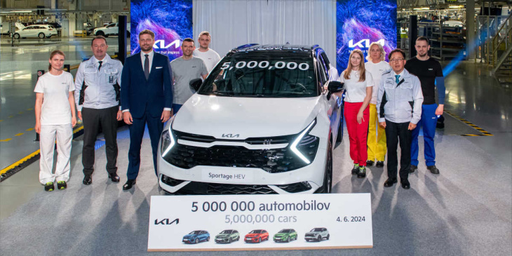 kia-jubiläum: 5 millionen fahrzeuge aus der slowakei