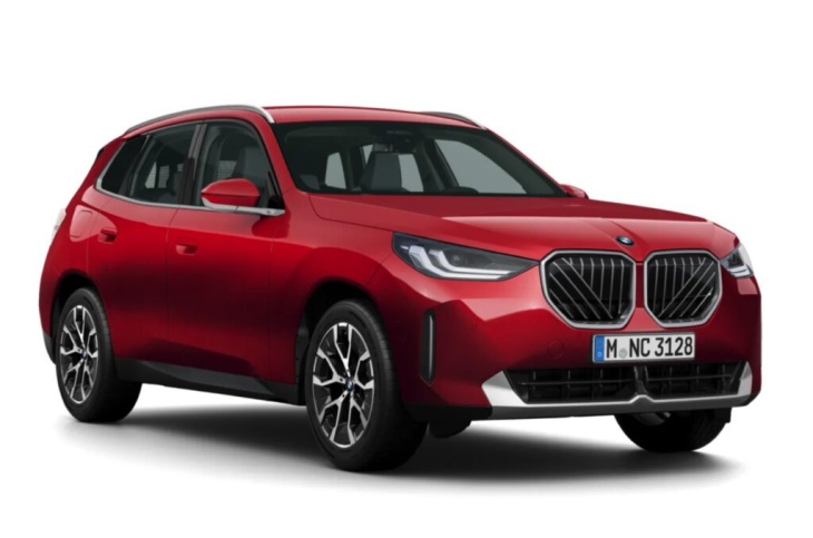 bmw x3 g45: konfigurator zeigt serien-look, fire red & mehr