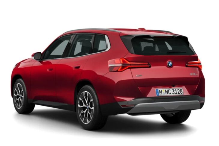 bmw x3 g45: konfigurator zeigt serien-look, fire red & mehr