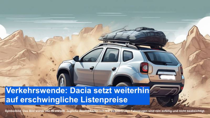 verkehrswende zum sparpreis: dacia’s strategie mit günstigen listenpreisen