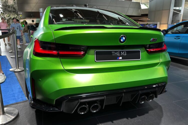 frozen tampa bay green: live-fotos zum bmw m3 facelift ii