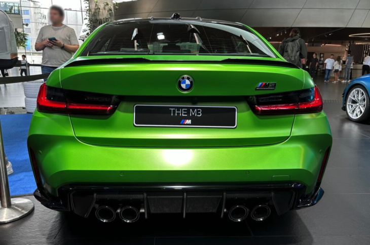 frozen tampa bay green: live-fotos zum bmw m3 facelift ii