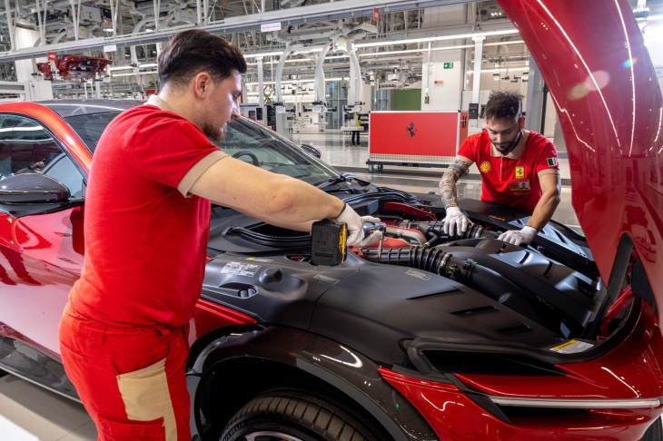 ferrari wird elektrisch: erst die produktion, dann die autos