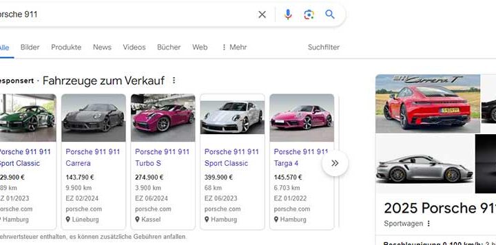 start von google vehicle ads in deutschland: neuer vertriebskanal für autohändler in deutschland