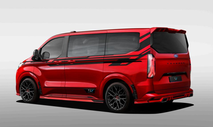 fett: smartvan zeigt ford transit custom v710 mit tuning-bodykit