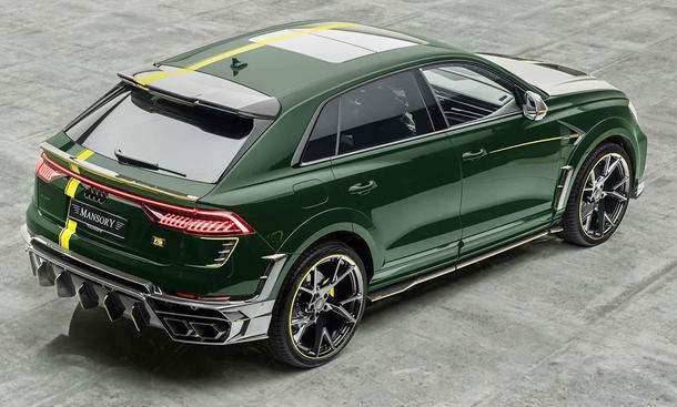 verbrenner, tuning, oberklasse, newsletter, news, crossover, achtzylinder-motor, audi, audi q8, audi rs q8 mit 780 ps: mansory-tuning mit irrem detail