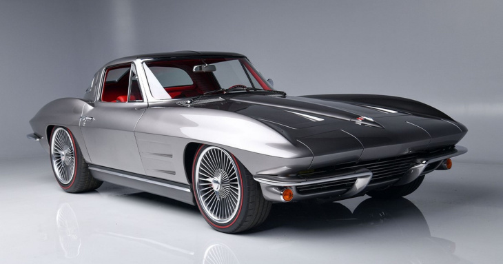 unglaublich schön: restomod split-window corvette mit lt4-v8!