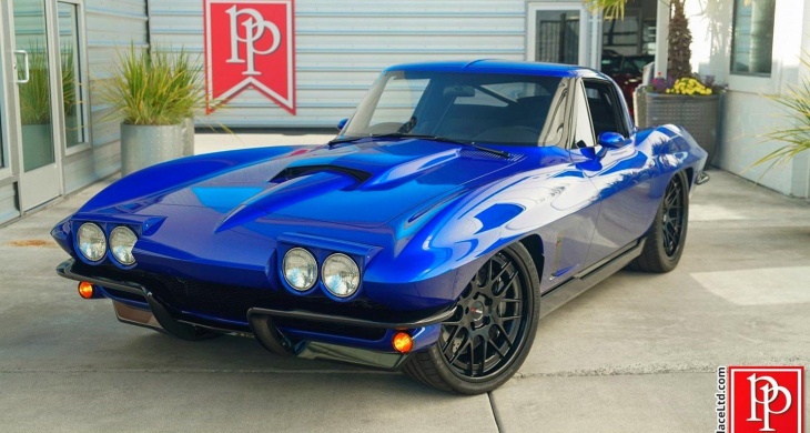 unglaublich schön: restomod split-window corvette mit lt4-v8!