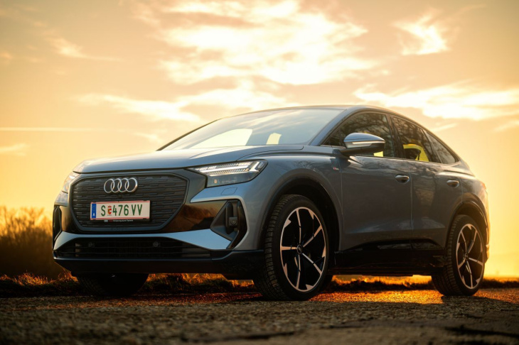 test: audi q4 sportback 45 e-tron quattro, familie schick