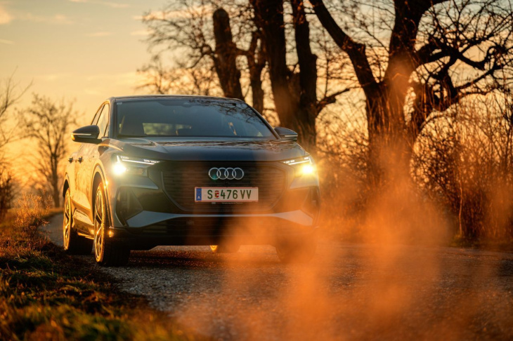 test: audi q4 sportback 45 e-tron quattro, familie schick