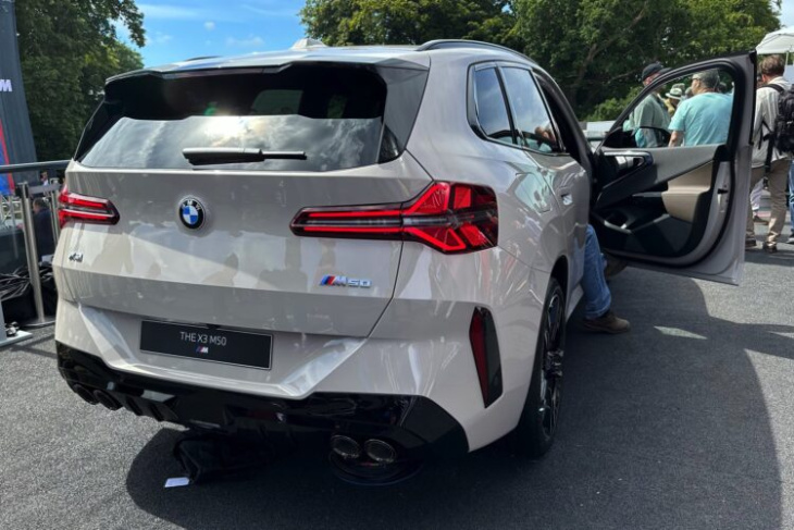 goodwood fos: live-fotos zum bmw x3 m50 g45 in dune grey