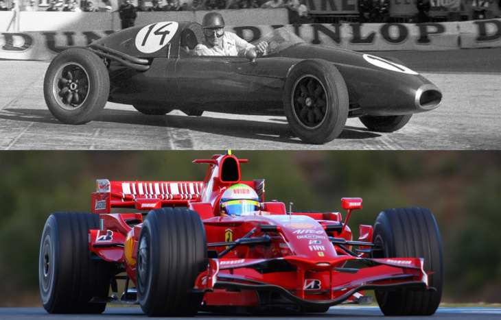 eine fahrt durch die evolution des f1-autos