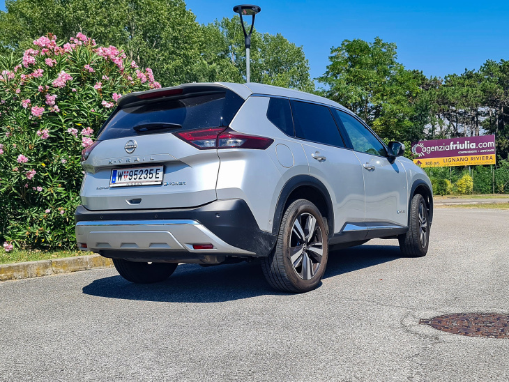 nissan x-trail tekna+ 1,5 vc-t e-power e-4orce im test