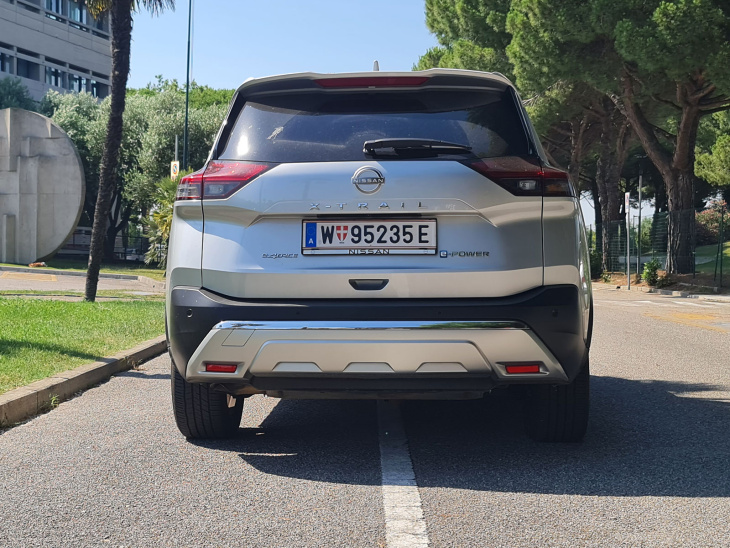 nissan x-trail tekna+ 1,5 vc-t e-power e-4orce im test