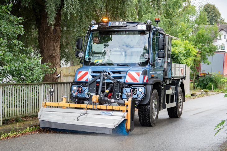 mercedes zeigt unimog mit wasserstoff-verbrennungsmotor