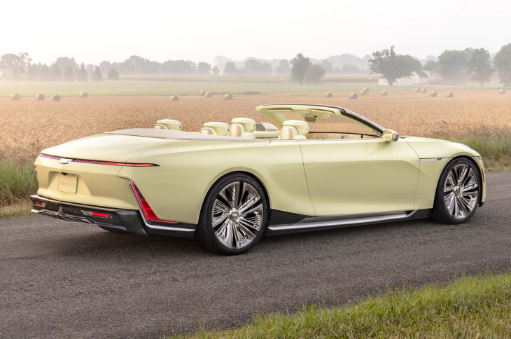 cadillac sollei konzept gibt vorschau auf luxuriöses elektrisches drop-top