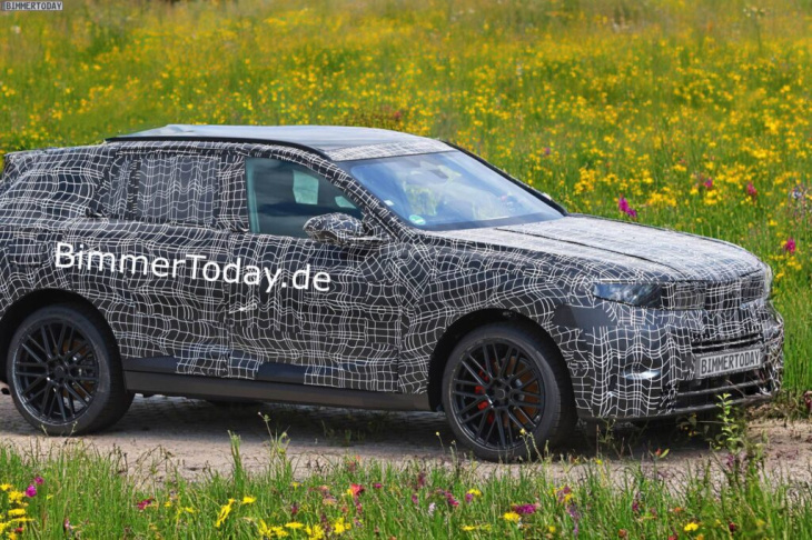 bmw x5 g65: erlkönig-video zeigt ganze prototypen-flotte