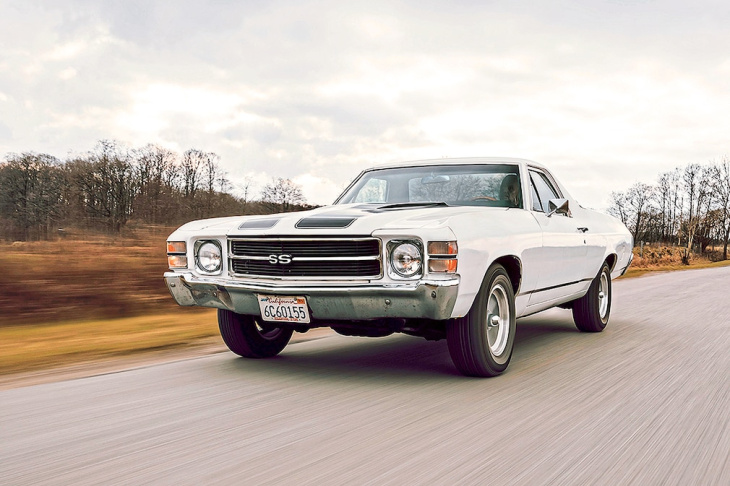 ford ranchero gt (1972), chevy el camino ss (1971): test