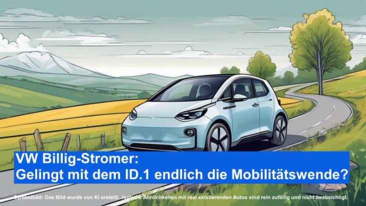 mit dem id.1 ins neue zeitalter: wird vws günstiger stromer zum gamechanger?