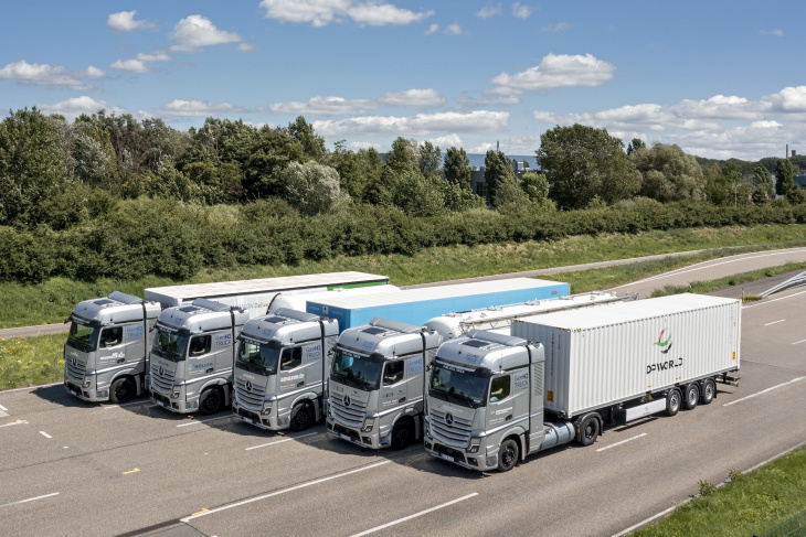 mercedes-benz genh2 trucks: wasserstoff-lkw starten kundenerprobung