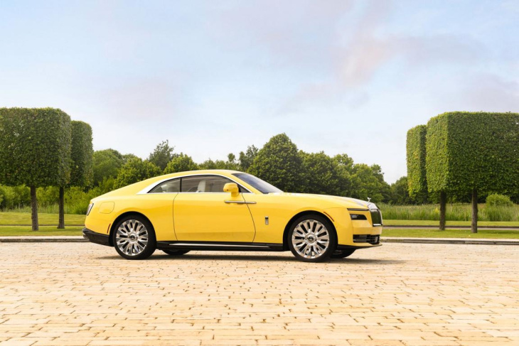 rolls-royce spectre semaphore: knallgelbes, strahlendes unikat