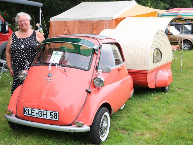 sommertreffen der camping-oldtimer-fans: kein schätzchen wie das andere