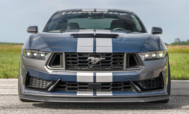 verbrenner, us-cars, tuning, sportwagen, newsletter, news, muscle cars, achtzylinder-motor, ford, ford mustang, mustang dark horse: hennessey-tuning auf 862 ps