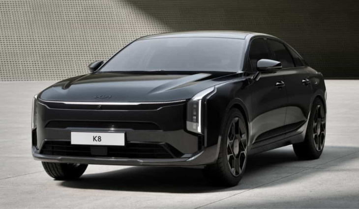 kia kündigt den k8 an: neue limousine mit futuristischem design und signifikanten updates