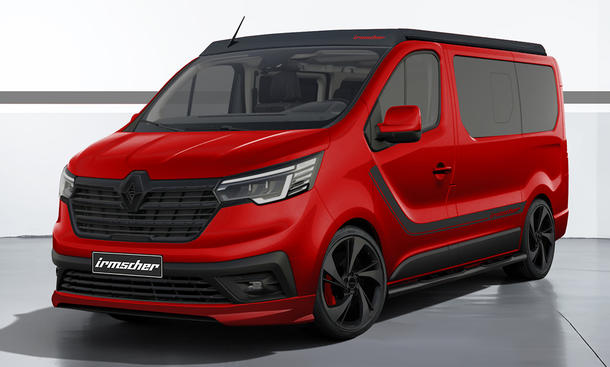 wohnmobile, wohnmobil-neuheit, vierzylinder-motor, verbrenner, tuning, transporter, newsletter, camping life, renault, renault trafic, irmscher trafic i box (2024): campingbox für vans