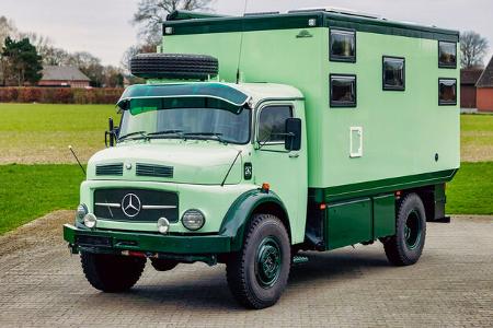 4x4 oldtimer-expeditionsmobil im traumzustand