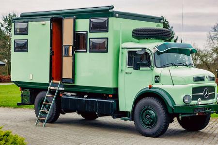 4x4 oldtimer-expeditionsmobil im traumzustand